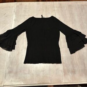 WhiteHouseBlackMarket Ruffle Sleeve Sweater